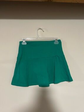 H&M Green Circle Skater Mini Skirt